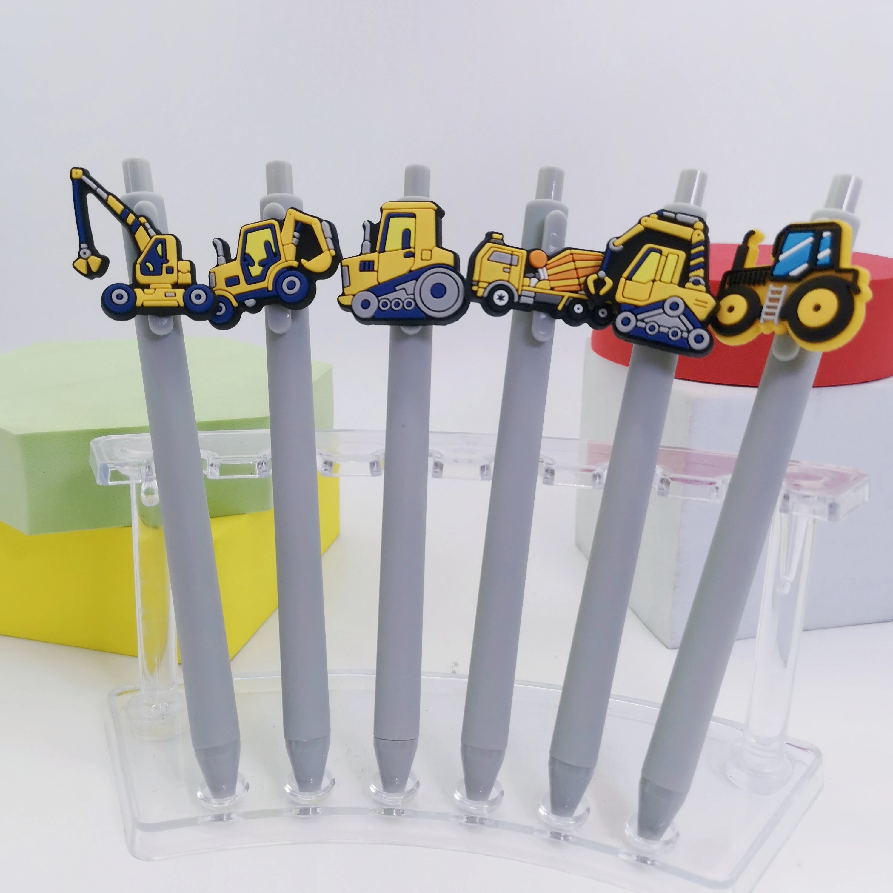 5 Excavator Series Ballpoint Pens - Smooth writing for classrooms, offices, and everyday use