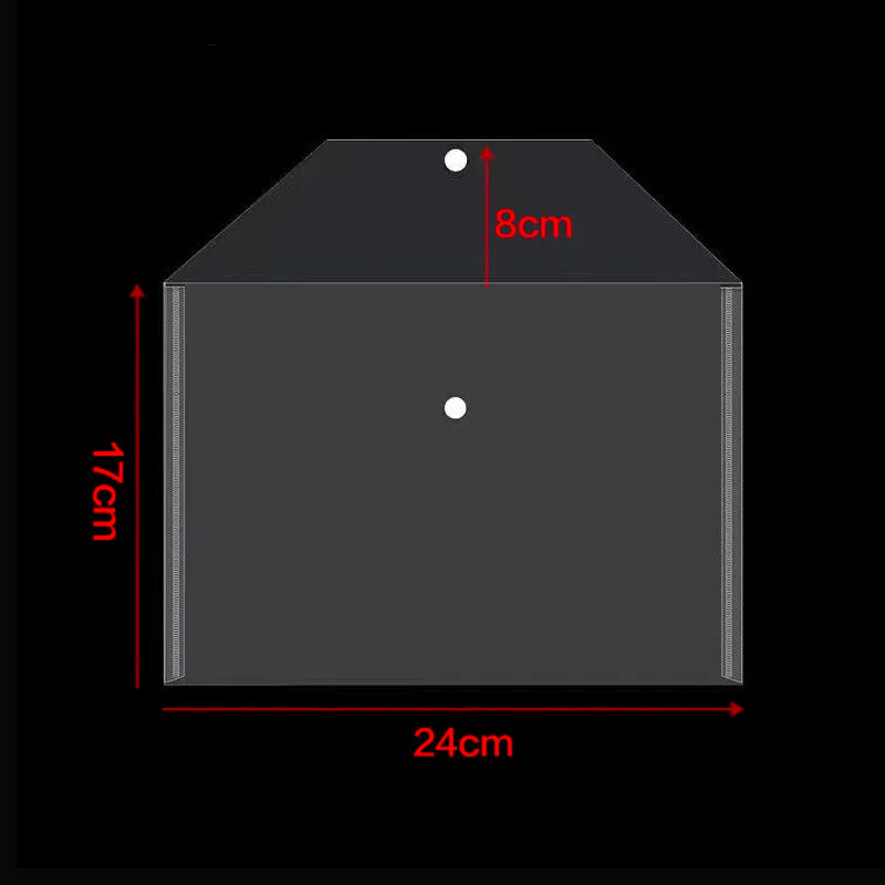 A5 Folder Bag 10-50Pcs Transparent Plastic Water Resistant File Holder File Paper Office Supplies Documents Sheet Protectors