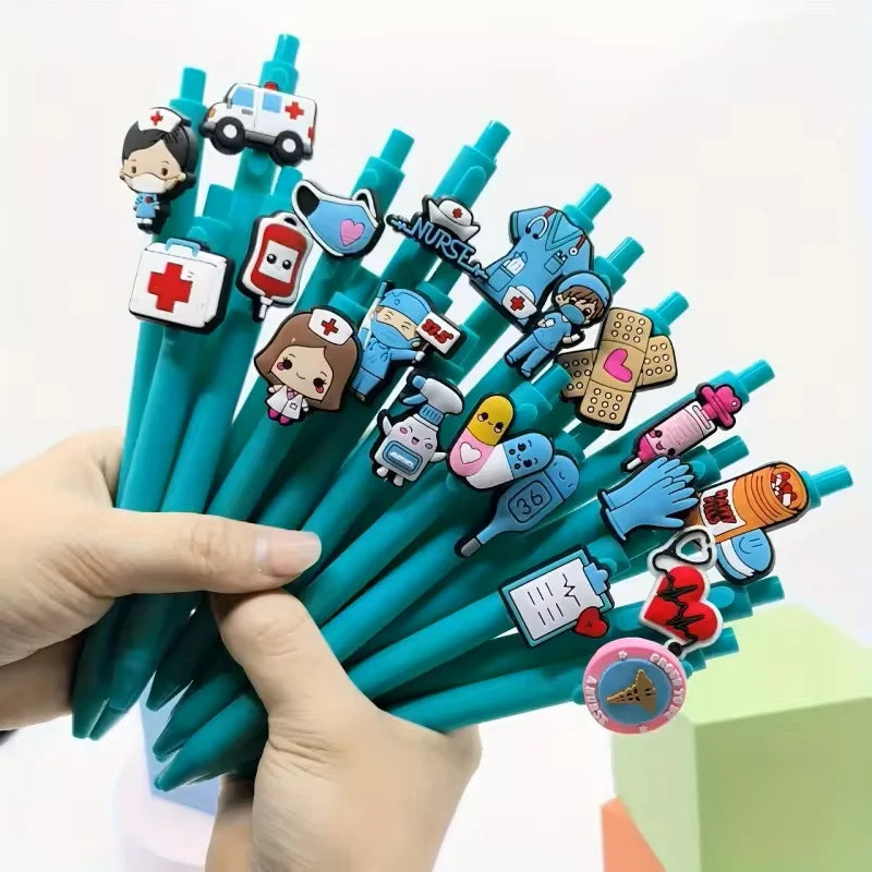 6/12/18 Pcs Nurse Doctor Writing Gel Pens Medical Record Pens Nurses Day Gift Randomized Style Great for nurses
